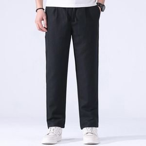 Men's Pants Straight Slim Fit Summer Thin Men's Trousers Breathable Casual Loose Cotton Linen Fabric PantsMen's