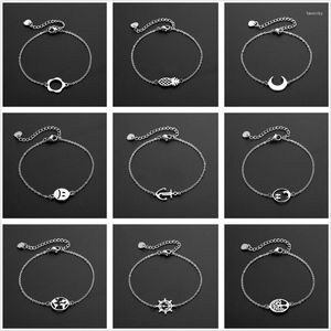 Acciaio inossidabile a catena Link Simple Gioielli Trend creativo Bracciale hip-hop Women Accessori alla moda Accessori all'ingrosso Fawn22