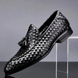 Отсуть обувь итальянская кожа формальная кисточка мужская дизайнерская кафедра на Оксфорде для Zapatillas de Hombre