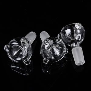 Tampa de carboidrato de vidro transparente para acessórios para fumantes de cachimbo de cachimbo de 14 mm de 14 mm machos articulações redondas de óleo de óleo tigela de tubo de água quartzo sc06