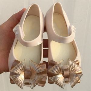 2022 Summer Kids Girls Sandal Cute Non-slip Outdoor Toddler Baby Sandals Designer Children's Jelly Shoes Bow Fish Mouth Beach Flat Shoes