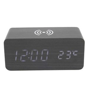 Caixas de assistência caixas de madeira relógio digital Alarme de configuração fácil para watchwatch watchwatch watch