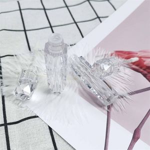 Clear Lip Gloss Tube tom förpackning Diy Plastic Diamond Lip Gloss Bottle Cosmetic Lipgloss Container 25 Pieces T200819