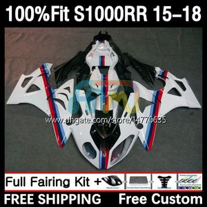 Spritzguss-Karosserien für BMW S 1000RR 1000 RR S1000RR 15 16 17 18 Karosserien 3DH.9 S-1000RR S1000 RR 2015 2016 2017 2018 S1000-RR 2015-2018 OEM-Verkleidungsset auf Lager weiß