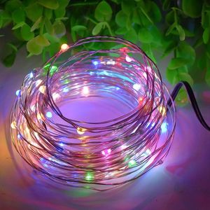 Strings LED 2m 5m 10m 20m Usb Copper Wire String Lights Iluminação de férias para Garland Fairy Christmas Tree Wedding Party Decoratedled