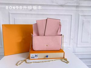 Najnowsze luksusowe projektanci torebki torebki torby mody kobiety pochette félicie torby na ramię wysokiej jakości trzyczęściowe kombinację torebek empreinte 21*11*2 cm