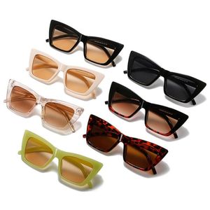 Óculos de sol Summer Square Acessórios de moda Proteção UV400 para mulheres Olho de gato Óculos de sol masculino SombrasÓculos de sol