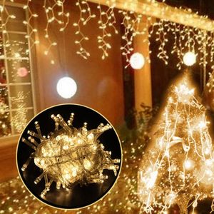 Dizeler Perde Icikle String Işık Sarkık Çubuk Şelale Cadılar Bayramı Noel Partisi Veranda Bahçe Sahne Dekoratif Aydınlatıcı Led