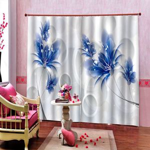 pretty flower branch Blackout 3D Curtain For Living Room Bedroom Hotel Meeting windows fabric for curtains European Style Decoration cortinas black out