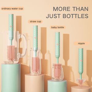 Electric Nipple Bottle Cleaning Brush 360 Degree Rotation 4 in 1 Cup Tumbler Water Bottles Nipples Cleaning Brushes Kit