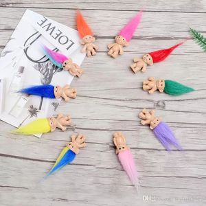 Party Favor Colorful Hair Troll Doll Family Members Daddy Mummy Baby Boy Girl Leprocauns Dam Trolls Toy Gifts Happy Love Family WCW384