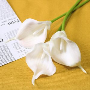 Pu imitazione fiore Calla Faux Floreale in miniatura fiori artificiali decorazione della casa di nozze imitazione Callas