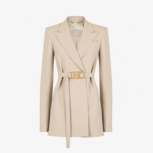 2022 women girls vintage designer blazer trench peacoat tailored jacket coat milan runway designer dress long sleeve tops clothing suit outwear