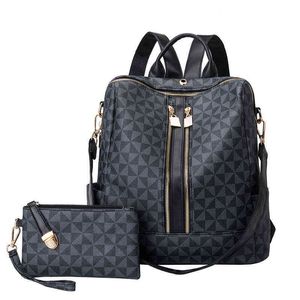 HBP Backpack Style Bagnew Fashion Ladie Ladie Capacidade Mãe e infantil Mulheres Bolsa Escola Personalidade 220723