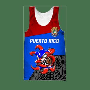 PLstar Cosmos 3DPrinted Mode Puerto Rico Individueller Name Lustiges Harajuku Streetwear Tank Top Ärmellose T-Shirts Fitness Unisex Q-1 220607