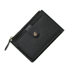 Wholesale multi-slot zipper button card bag simple student coin zero bag women wallets