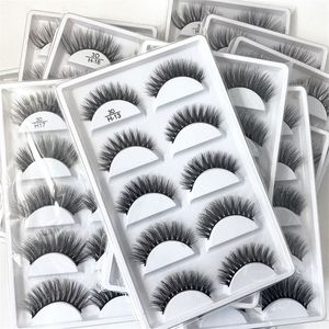 3D Norek Wholesale 510203050 RAzchoty Naturalne długie fałszywe rzęsy 3D Lash Book Fluffy Cilio Faux Cils H13 H16 220607