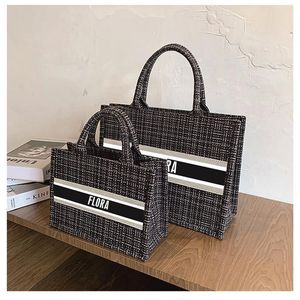 Gift Wrap Custom Name Printed Embroidery Book Tote Bags For Women Top Designer Luxury Handbags Lady s Fashion Purse Shopping BagGif