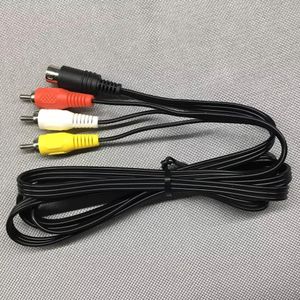 3RCAから9ピンアダプターケーブル1.8m/6ft RCA AVオーディオビデオステレオコンポジットゲームケーブルセガジェネシス2 3用ワイヤーコード