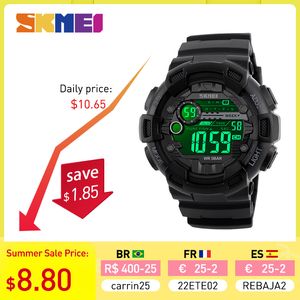 Skmei Outdoor Sport Watch Men Multifunction 5bar Waterproof Pu Strap LED Display Watches Chrono Digital Watch ReloJ HOMBRE 1243 220623