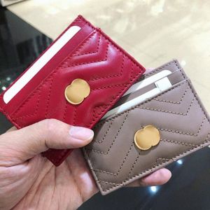 Luxury Purse Card Holder Läder Frankrike Style Designer Womens Men Purses Herr Key Ring Credit Coin Mini Wallet Bag Charm Brown