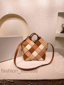 Classic Shoulder Bags Tote Women Senior Feeling Portable Shopping Handbag Woven Leather Desi