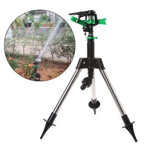 Stainless Steel Tripod Garden Lawn Watering Sprinkler Irrigation System 360 Degree Rotating for Agricultural Plant Flower226L