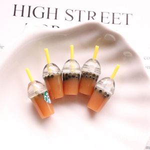 Favore di partito Simulazione creativa mini Starbucks tazza di caffè bottiglia per bevande piccolo giocattolo accessori per gioielli in resina materiale fai da te all'ingrosso