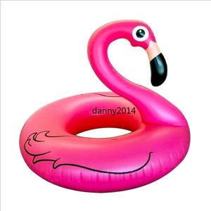 120 cm Tatil Flamingo Yüzme Laps Havuz Partisi Şamandıra Oyuncak Swan Plaj Yüzme Yüzük Şişme Hayvan Lifebuoy PVC Şişe Yatak