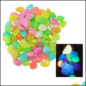 Garden Decorations Patio Lawn Home Glow In The Dark Pebbles Stone Luminous Outdoor Decorative For Walkways Yard Grass Aquarium Fish Tank