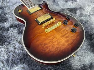 Chinese original electric guitar mahogany Body and neck Flame maple top L P Custom 6 strings