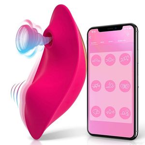 Seks Oyuncaklar Masaj Bluetooths Uygulama Yapayan Vibratör Kablosuz Uzaktan Emme Titreşimli Seksi Seks Oyuncakları Sekiz Seks Oyuncakları