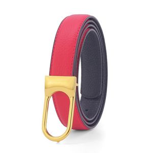 Riemen mode Golden Slide Buckle Luxe Marque Designer Corset Belt Women Grain Leather 2,4 cm Lady Casual Red Girl Ceinture Hommebelts