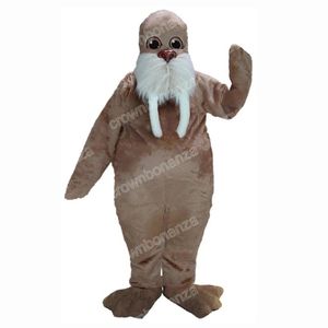 halloween Walrus Mascot Costumes Cartoon Mascot Apparel Performance Carnival Adult Size Promotional Advertising Clothings