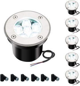 الولايات المتحدة LED LED تحت الأرض مصباح الطابق الخفيف 5W 12V IP67 في الهواء الطلق الأرضية مصابيح مصابيح الفناء