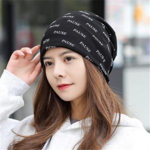 Kobiety Beanie desingers ciepłe dzianinowe ochrona ucha Ucha zwykła temperament zimna czapka narciarska buty