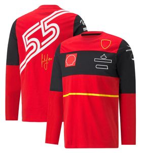 F1-Rennanzug-T-Shirt, Sommer, neues Hemd, Formel-1-Team, langärmeliges Herren-Rennoverall-Shirt, kann im Sommerstil 2022 angepasst werden