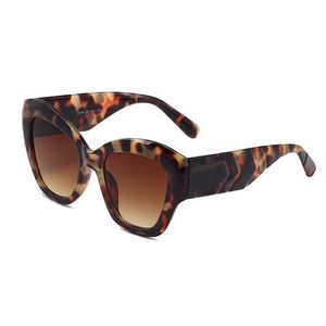 عالي الجودة فاخرة نساء Cat Eye Rectangle نظارات شمسية رجعية إطار العلامة التجارية مصمم نظارات عتيقة للنساء الرجال الظل أزياء الأشعة فوق البنفسجية النمر الأسود نظارات 6 لون