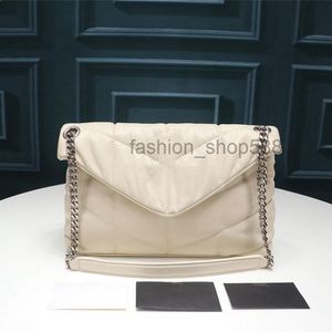 TOP Luxury bag designer handbags LOULOU PUFFER shoulder bags Quilted Lambskin Black bag Women's Bags Medium large bag