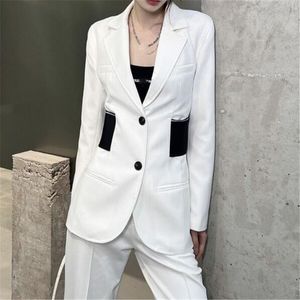 2022 women girls vintage designer blazer trench peacoat tailored jacket coat milan runway designer dress long sleeve tops suit outwear with letters pattern