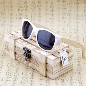 Solglasögon Bobo Bird Bamboo Wood Polarized for Men and Women in Wood Present Box Drop Customized