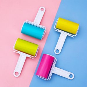 Lint Rollers Portable Washable Anti-Static Clothes Dust Removal Sticky Hair Tumble Lints Rollers for Wool Clothing Bedding with Cover