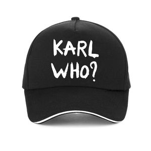 Ball Caps Funny Men Women Novelty Rare KARL WHO Print Baseball Cap Summer Casual Adjustable Snapback Bone