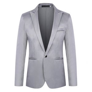 Klassisk kostym Rock Klassisk typ Lång ärm Formell Blazer Single Button Lapel Suit Jacket 220812