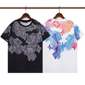 Wholesale tops news for sale - Group buy Tshirts Pure Cotton2022 news Tops Designer Tide T Shirts Letter Laminated Print Shorts Sleeve High Street Loose Oversize Casual for Mans and Womens
