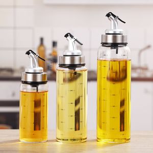 Matlagningskryddor Oljeflaskesås flaskor Glaslagring för oljor Vinäger Oil Dispenser Kök Tillbehör HH22-230