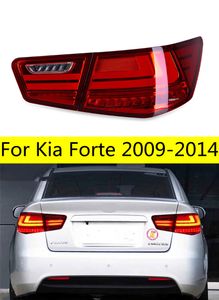 Светодиодный задний фонарь для Kia Forte 2009-2014, задние противотуманные светодиодные динамические указатели поворота, автомобильные задние фонари в сборе