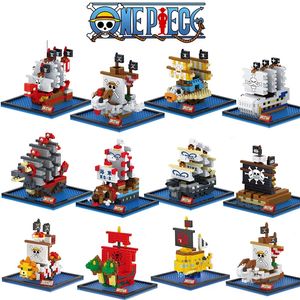 Pirate Ship Series Bloco de construção de tijolos Anime Figura Mini Figuras de ação EON Toys Toys Infresos Presentes de aniversário
