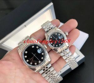 TW Casal Assista Automático Mecânico 8215 MOVENS Mens assistem preto branco azul rosa Dial Sapphire Glass Relógios DateJust Just Aço inoxidável Male Wristwatches