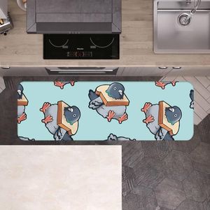 Carpets Cartoon Cute Pigeon Bathtub Floor Rug Shower Room Doormat Indoor Decor Kitchen Hallway Pad Bedroom CarpetsCarpets